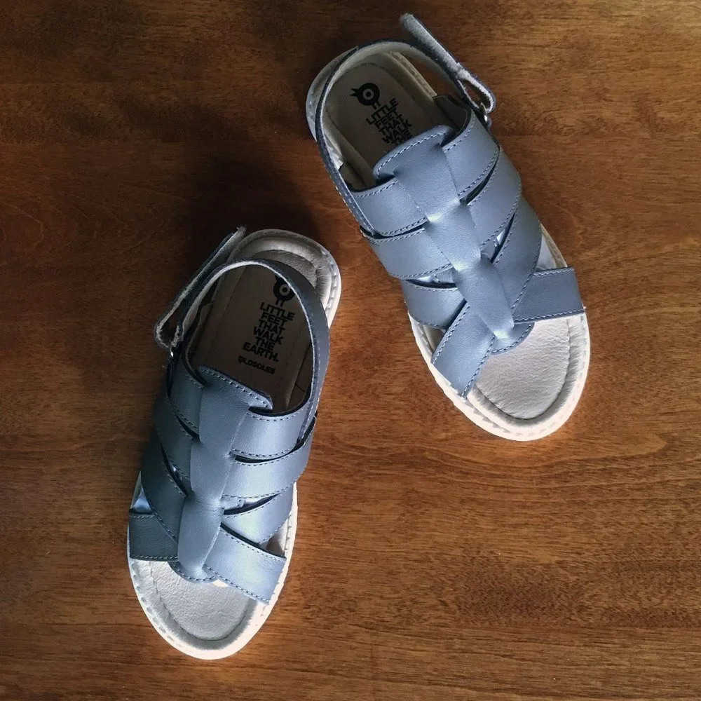 Old Soles gray leather sandals 13 NIB